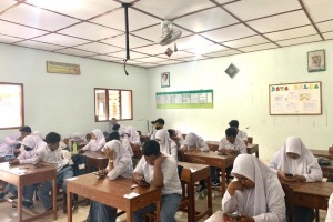 Pelaksanaan Penilaian Akhir Semester  (PAS) SMK Muhammadiyah Karangmojo Tahun Pelajaran 2022/2023 Berjalan Lancar dan Tertib
